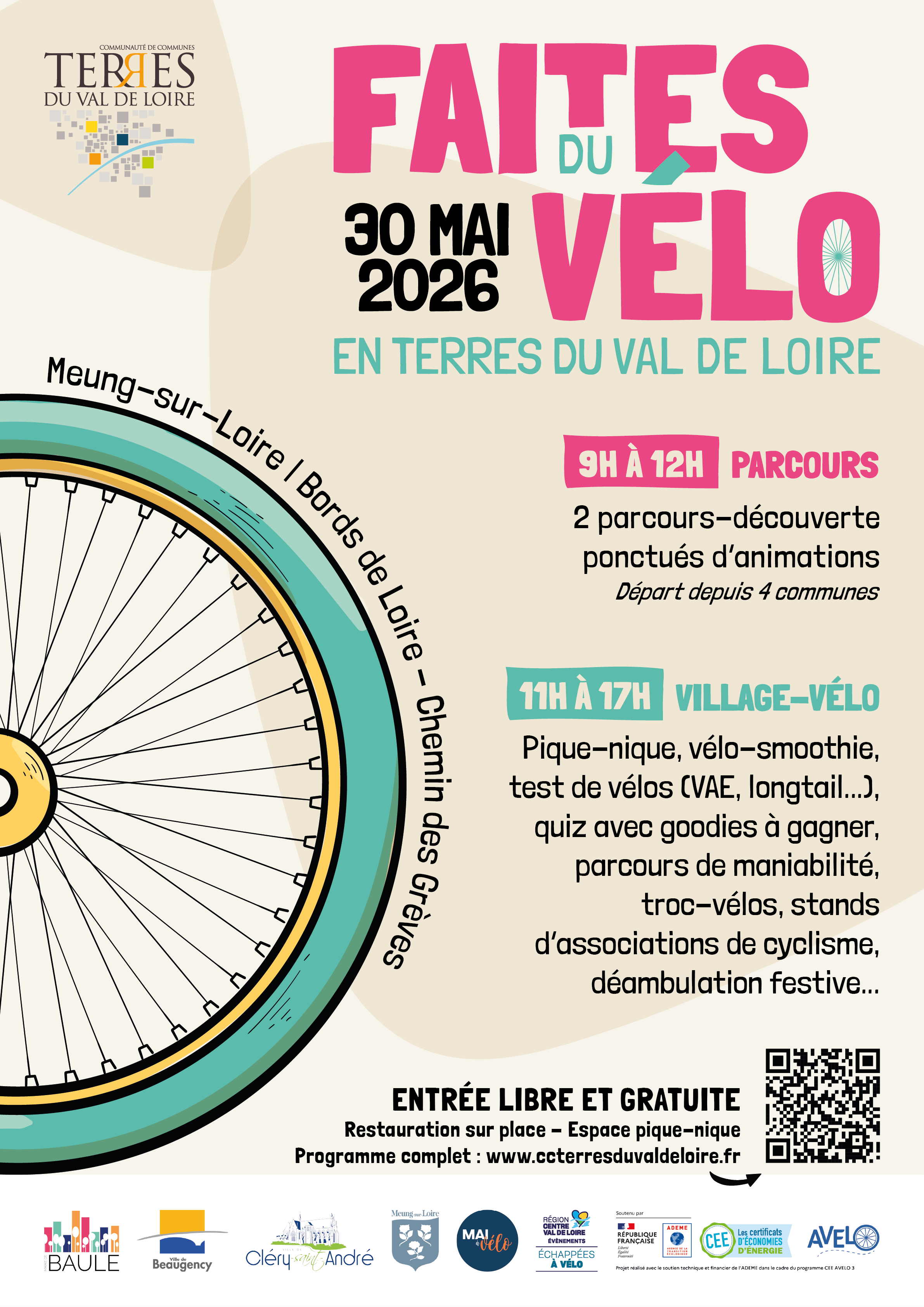 CCTVL - Affiche - Faites du vélo 30.05.26
